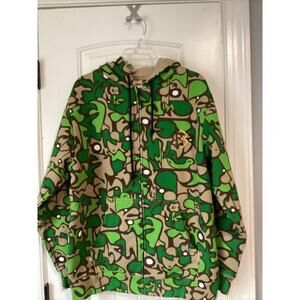 Special Blend Snowboarding Green Jacket with Hood Size Small Mens Retro